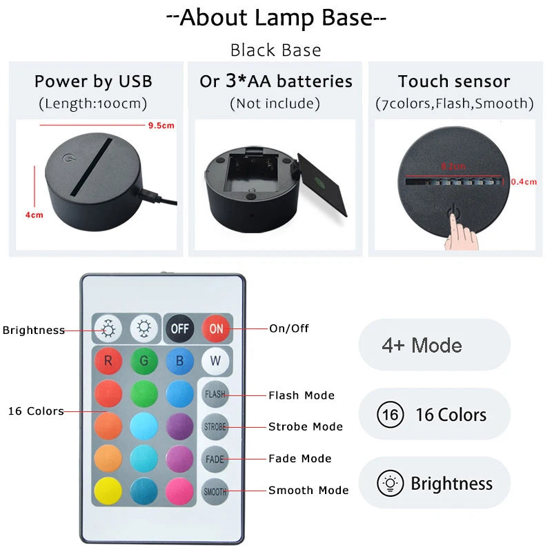 Sangonomiya Kokomi Game 3D Hologram Lamp