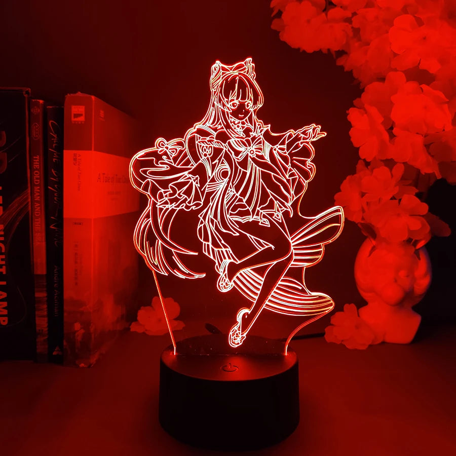 Sangonomiya Kokomi Game 3D Hologram Lamp