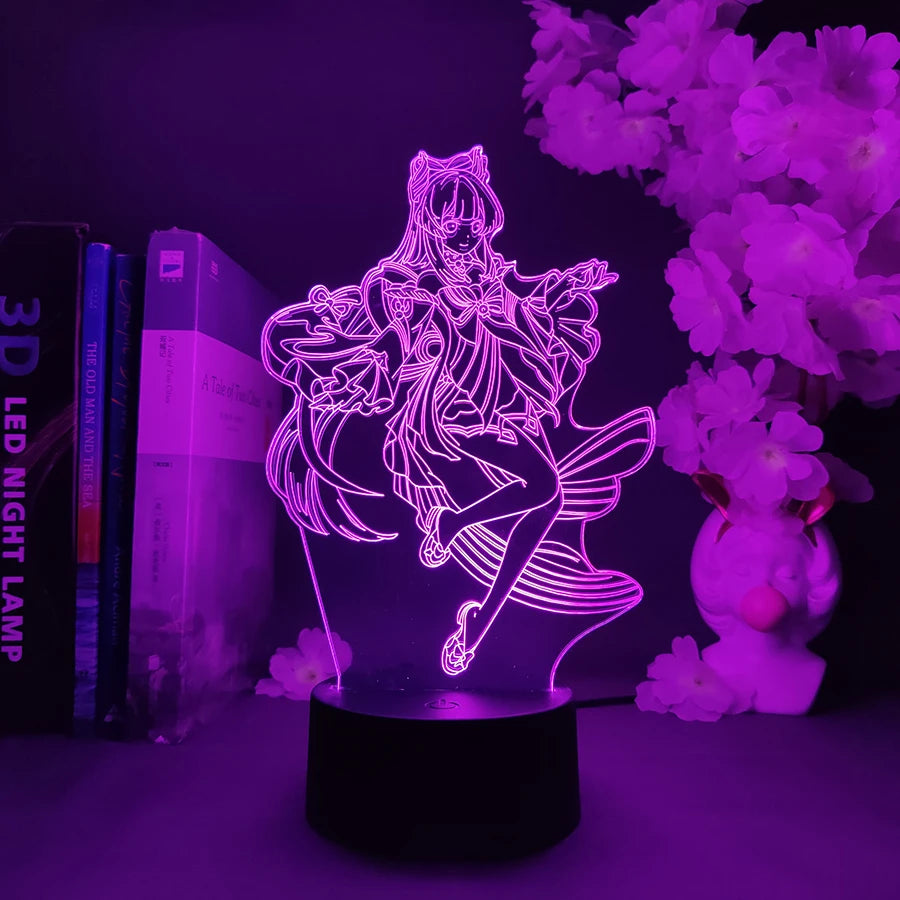 Sangonomiya Kokomi Game 3D Hologram Lamp