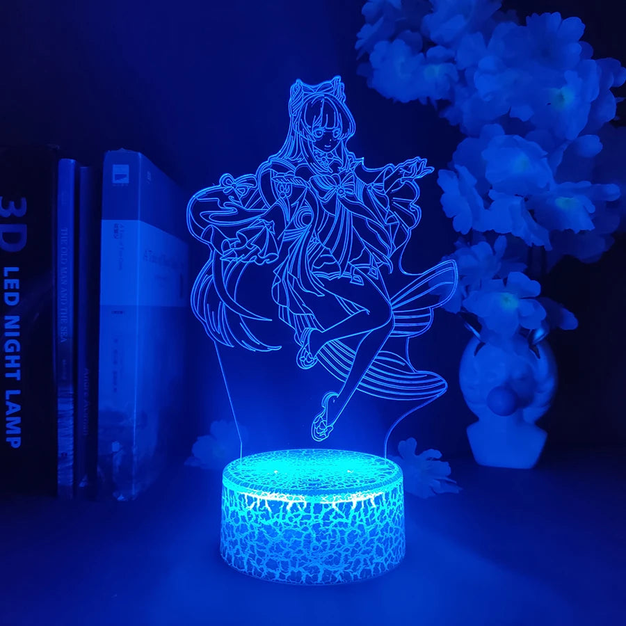 Sangonomiya Kokomi Game 3D Hologram Lamp