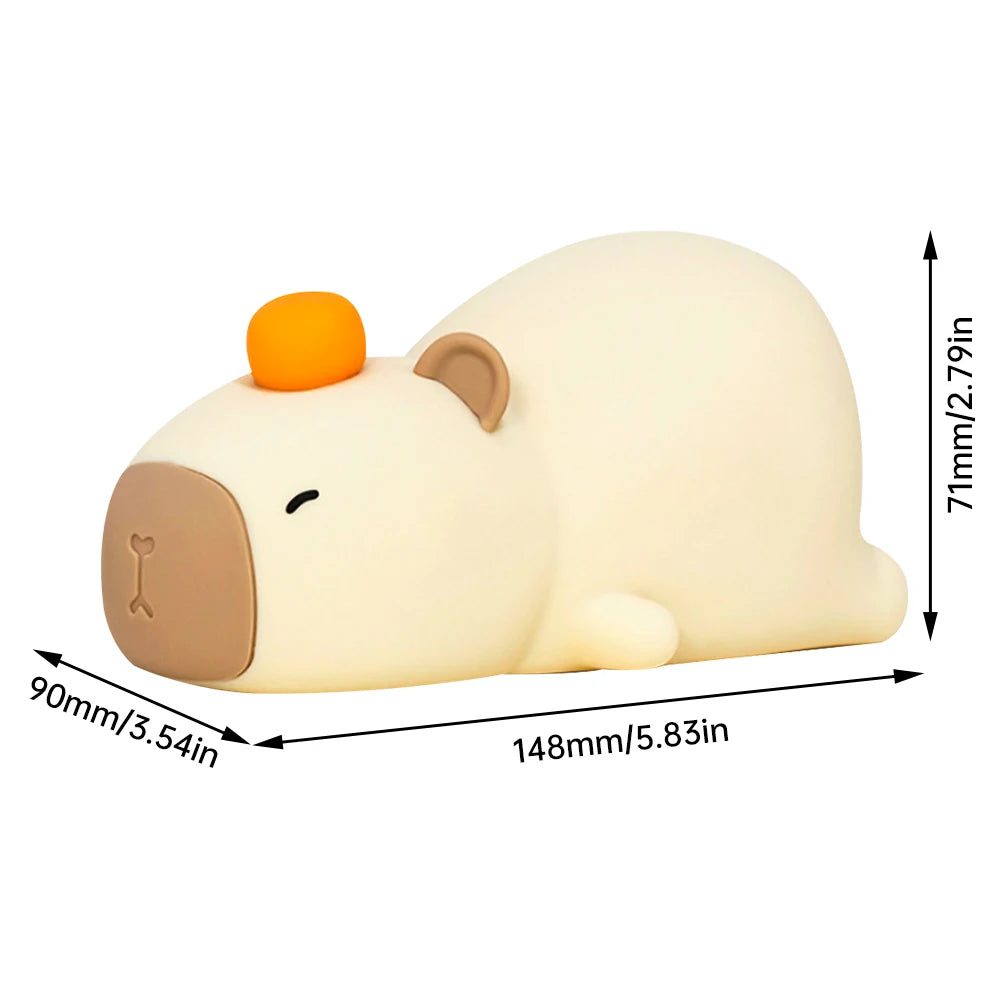 Cute Capybara Night Light Touch Sensor